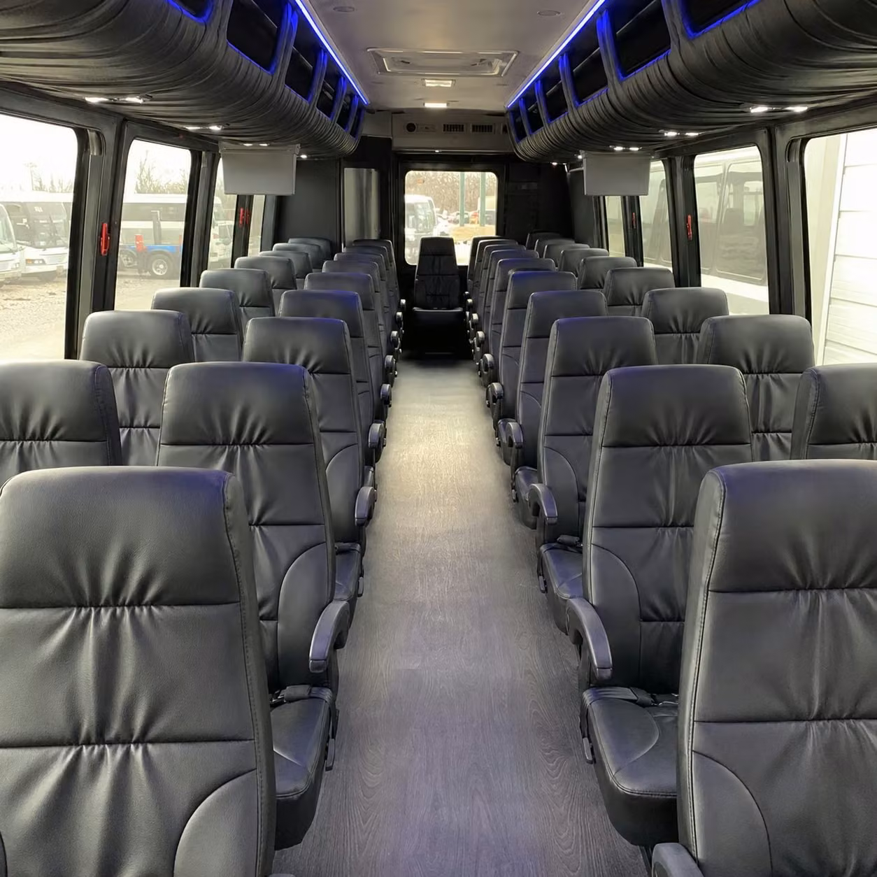 28 passenger minibus inside