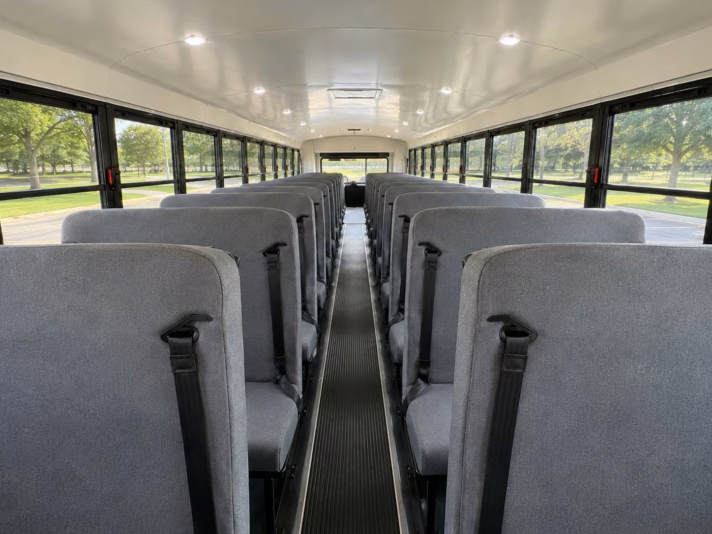 school bus interior